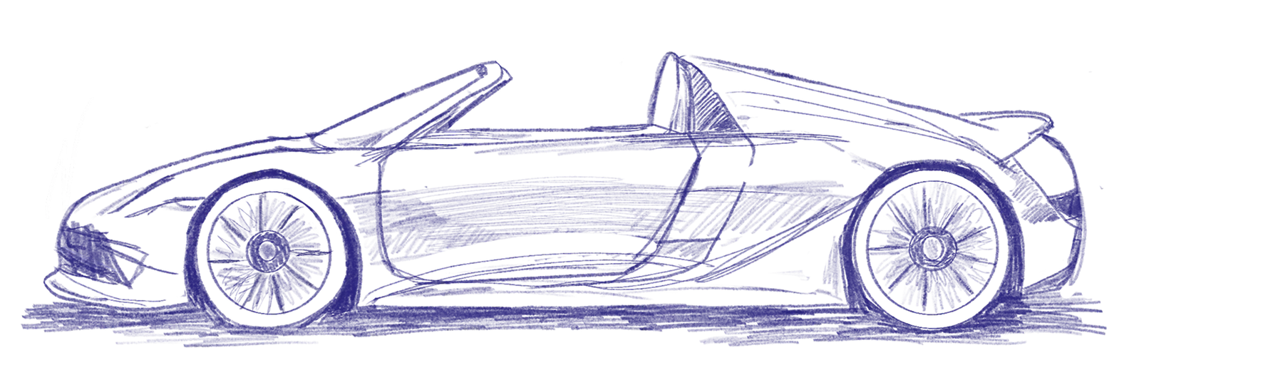 Roadster concept sketch 2 of 5