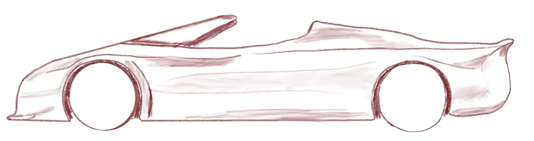 Roadster concept sketch 5 of 5
