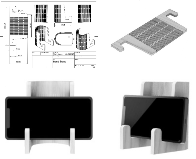 Flat-Pack Phone Stand