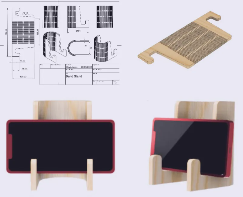 Flat-Pack Phone Stand